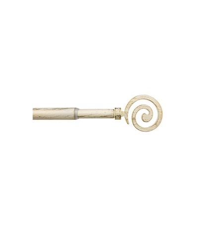 BASTONE METALLO D 12/9 70/120CM SPIRALE AVOR/ORO