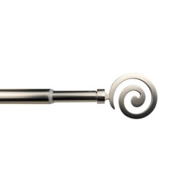 BASTONE METALLO D 12/9 70/120CM SPIRALE NICHEL