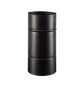 TUBO PORCELLANATO D 12 X H 25CM NERO OPACO CLASSIC