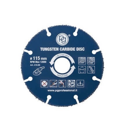 POGGI DISCO P/LEGNO TUNGSTENO D 115MM FORO 22,2