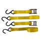 NASTRO DI ANCORAGGIO AD UNCINO CON FIBBIA mt. 2 x mm 25 - port.250 kg - pz.2 / con fibbia