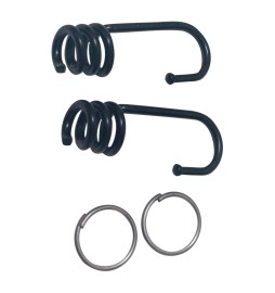 GANCI PER MOLLA ELASTICA 3,2 mm - in ferro - cf 2 pz