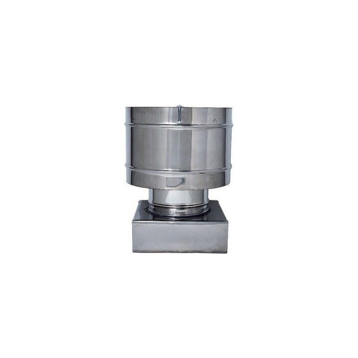 C FUMAIOLO A BOTTE INOX QUADRO INOX 20X20CM
