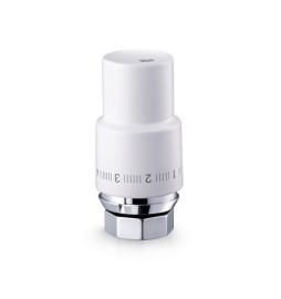 TESTA TERMOSTATICA DOMUS CON SENSORE A LIQUIDO Nichel Spazzolato M30 x 1,5