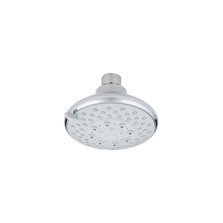SOFFIONE DOCCIA SQUALO CON SNODO ZAMA Cromo - Diam. 80 mm