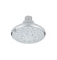 SOFFIONE DOCCIA SQUALO CON SNODO ZAMA Cromo - Diam. 80 mm