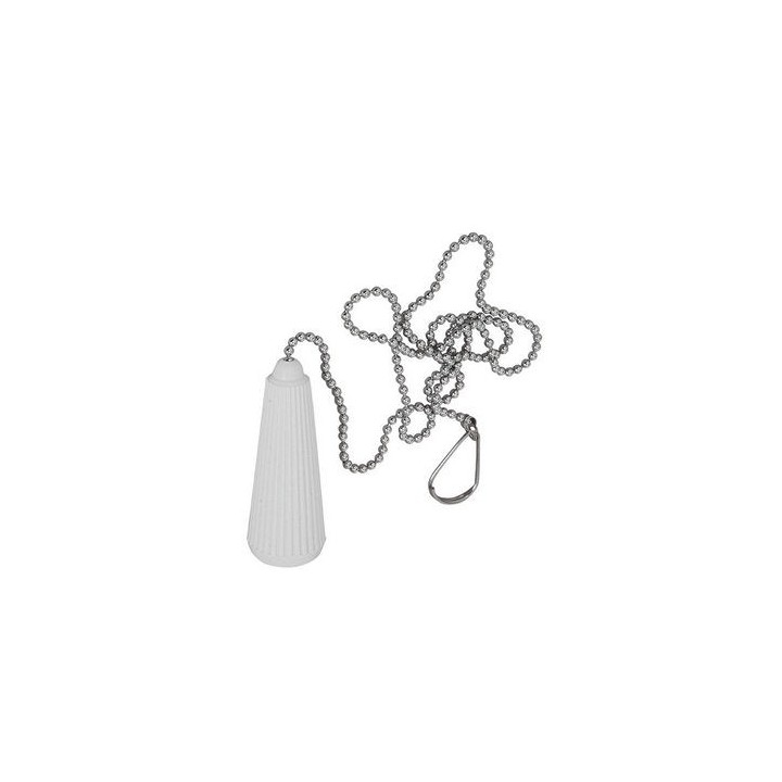 MANIGLIA BIANCA CON CATENELLA 70 CM -