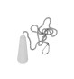 MANIGLIA BIANCA CON CATENELLA 70 CM -