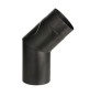 CURVA PORCELLANATA 45 C/ISPEZ D 13CM NERO OPACO TOP