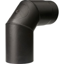 CURVA PORCELLANATA 90 C/ISPEZ D 13CM NERO OPACO TOP