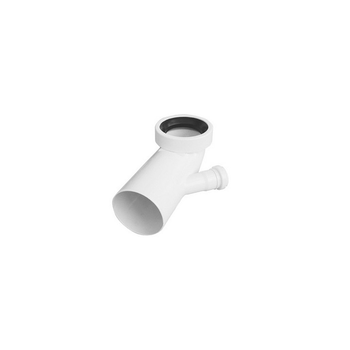 CURVA BIANCA WC ATTACCO BICCHIERE SX VALSIR Diam. 110 / 40