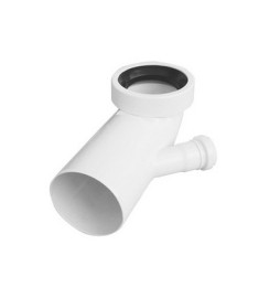 CURVA BIANCA WC ATTACCO BICCHIERE SX VALSIR Diam. 110 / 50