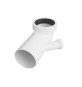 CURVA BIANCA WC ATTACCO BICCHIERE SX VALSIR Diam. 110 / 50