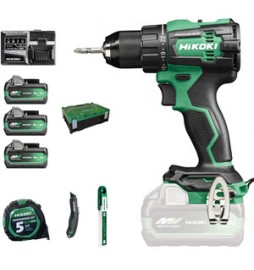 HIKOKI TRAPANO DV18DE 18V C/PERC BRUSH+3BATT+ACC