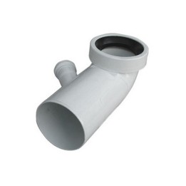 CURVA BIANCA WC ATTACCO BICCHIERE DX VALSIR Diam. 110 / 40