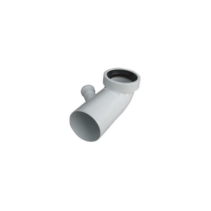 CURVA BIANCA WC ATTACCO BICCHIERE DX VALSIR Diam. 110 / 40