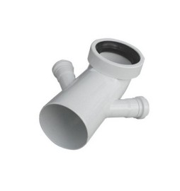 CURVA BIANCA WC ATTACCO BICCHIERE DOPPIO VALSIR Diam. 110 / 50