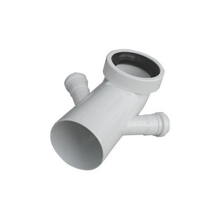 CURVA BIANCA WC ATTACCO BICCHIERE DOPPIO VALSIR Diam. 110 / 50