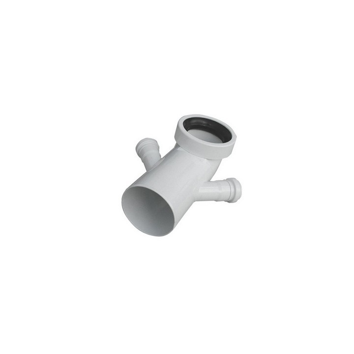 CURVA BIANCA WC ATTACCO BICCHIERE DOPPIO VALSIR Diam. 110 / 50