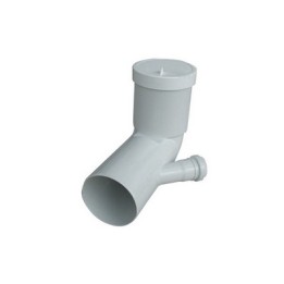 CURVA BIANCA WC PROLUNGATA ATTACCO BICCHIERE SX VALSIR Diam. 110 / 40