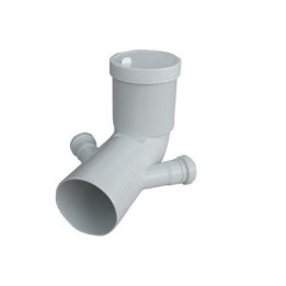 CURVA BIANCA WC PROLUNGATA ATTACCO BICCHIERE DOPPIO VALSIR Diam. 110 / 50