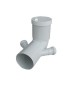 CURVA BIANCA WC PROLUNGATA ATTACCO BICCHIERE DOPPIO VALSIR Diam. 110 / 50
