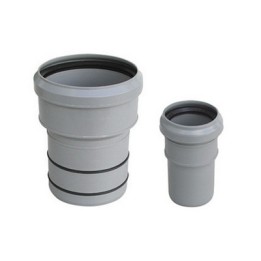 TRONCHETTO PP RIDUZIONE AL PVC VALSIR Diam. F 125 x M 110 lungh. 260