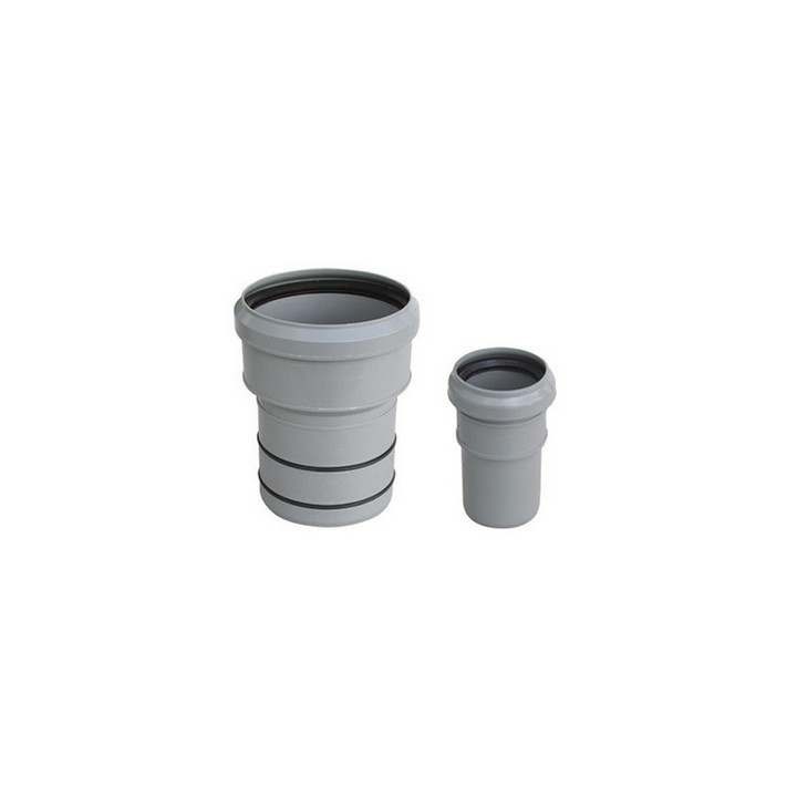 TRONCHETTO PP RIDUZIONE AL PVC VALSIR Diam. F 125 x M 110 lungh. 260