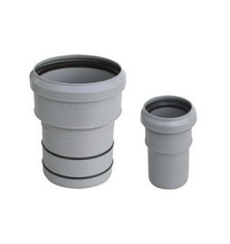 TRONCHETTO PP RIDUZIONE AL PVC VALSIR Diam. F 90 x M 100 lungh. 80