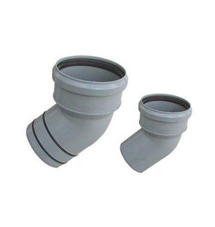 CURVA IN PP RIDUZIONE AL PVC DIAM. 110 / 100 VALSIR 15° senza oring