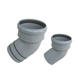 CURVA IN PP RIDUZIONE AL PVC DIAM. 110 / 100 VALSIR 30° senza oring