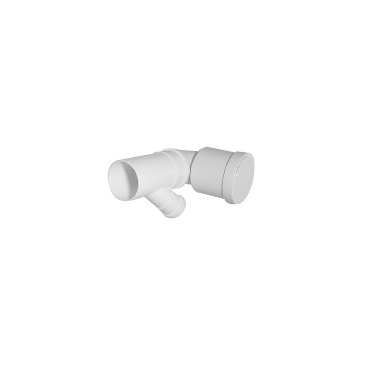 CURVA BIANCA WC PROLUNGATA ATTACCO ORIENTABILE DX-SX VALSIR Diam. 90/40