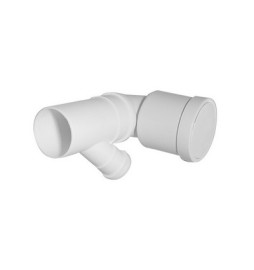 CURVA BIANCA WC PROLUNGATA ATTACCO ORIENTABILE DX-SX VALSIR Diam. 90/50