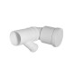 CURVA BIANCA WC PROLUNGATA ATTACCO ORIENTABILE DX-SX VALSIR Diam. 90/50