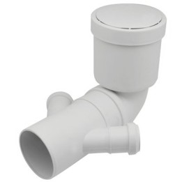 CURVA WC PROLUNGATA CON DOPPIO ATTACCO Diam. 90/40