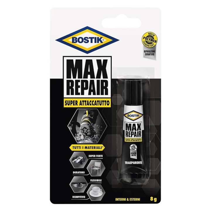 ADESIVO ISTANTANEO 'MAX REPAIR' gr. 20 (clip strip)
