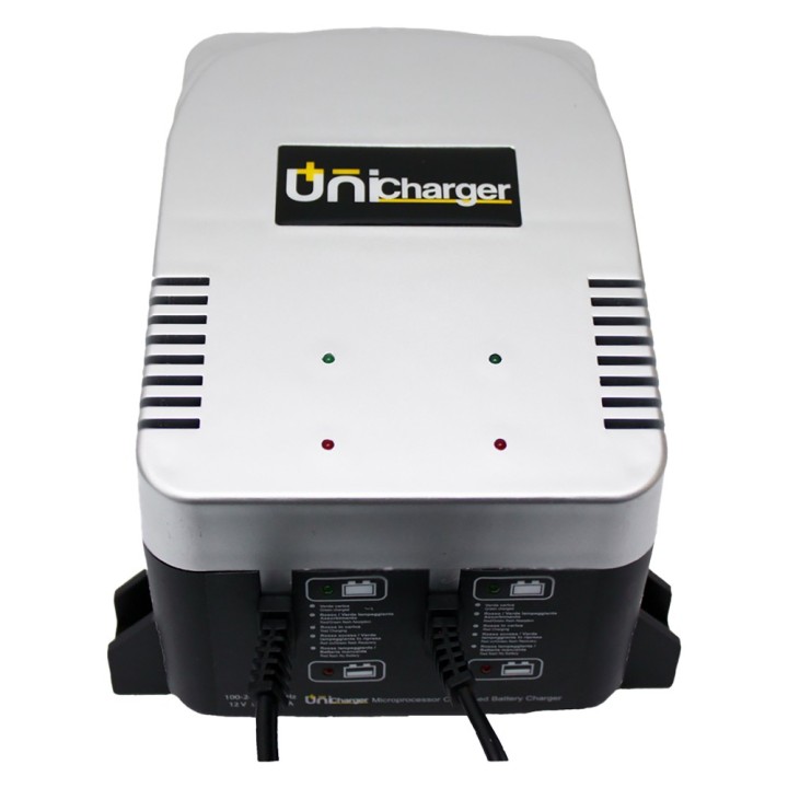 CARICABATTERIA MANTENITORE 'MUTICHARGER 2' in da 100V a 240V - out 2 uscite 12V, 2A