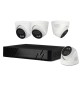 KIT VIDEOSORVEGLIANZA '455051' NVR 8 canali + 4 telecamere Dome 4 MPX
