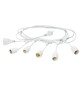 LUMINARIA 'ENJOY' cavo mt.5 - 5 portalampade - bianco