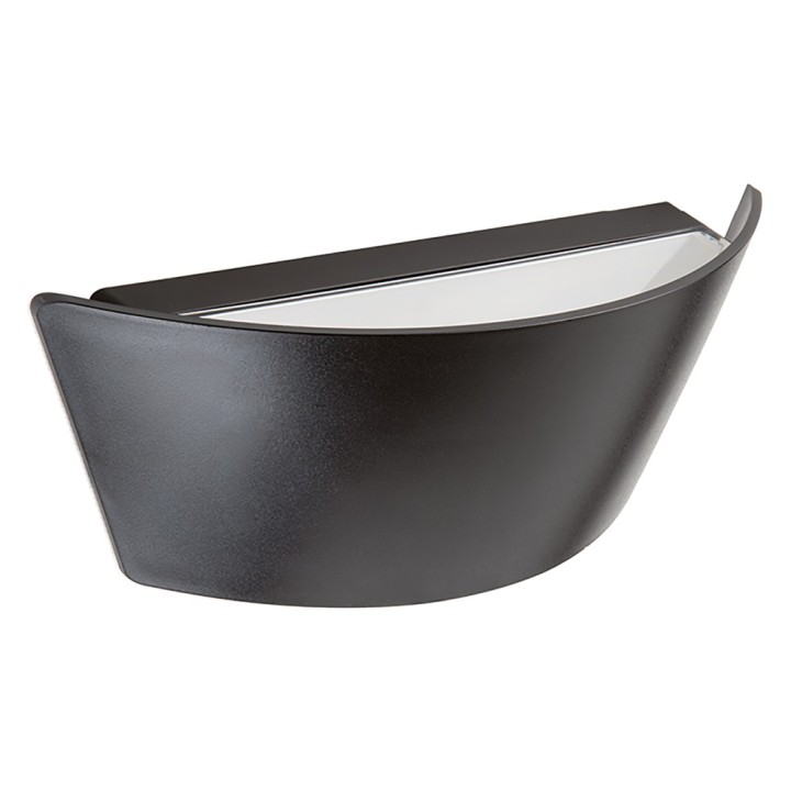 APPLIQUE LED DOPPIA EMISSIONE 'FIOCCO' 6W / 630 lumen - nero