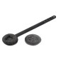 SPAZZOLA PER GRIGLIE CON SPUGNA ACCIAIO cm. 45