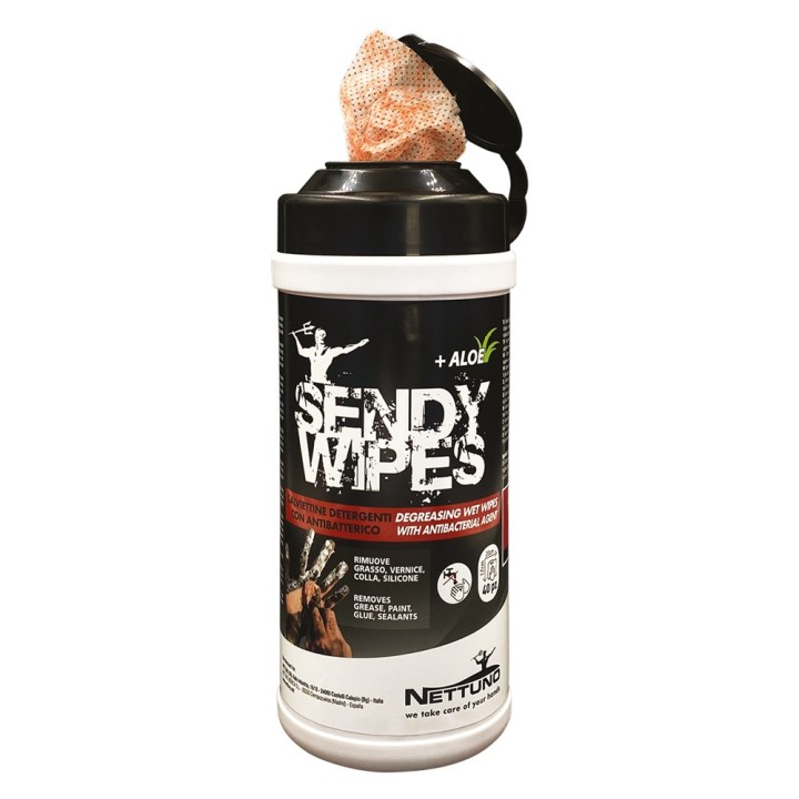 SALVIETTE UMIDIFICATE 'SENDY WIPES' 80 salviette - cm 19,5 x 26