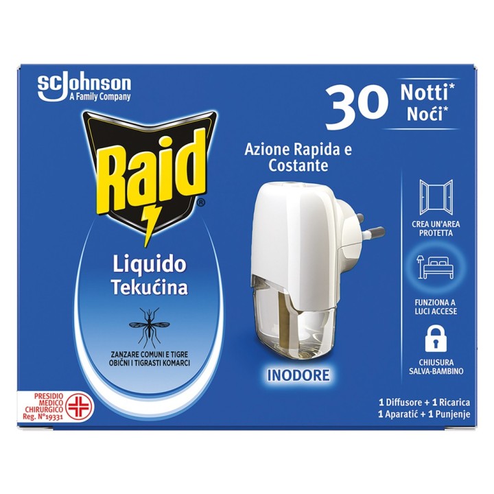 ANTIZANZARE ELETTRICO AD EMANAZIONE con 1 ricarica liquida