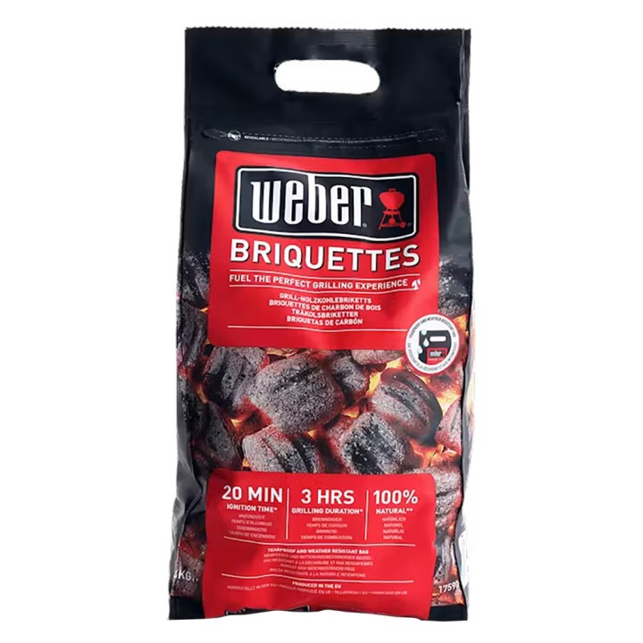 CARBONE 100% NATURALE PER GRILL 'BRIQUETTES' Kg 4 ca.