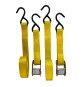 NASTRO DI ANCORAGGIO AD UNCINO CON FIBBIA mt. 2 x mm 25 - port.250 kg - pz.2 / con fibbia