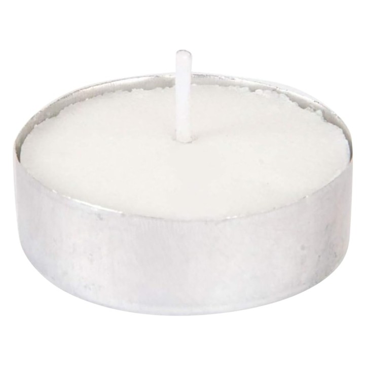 CANDELA BIANCA 'TEALIGHT' cm 3,8 x 1,5 - cf. 100 pz in blister
