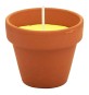 VASETTO COTTO CON CITRONELLA cf da 6 pezzi - d.7 x H.6 cm