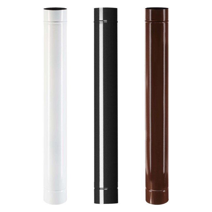 TUBO SMALTATO PER STUFE cm 50 ø 12 marrone
