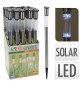 LAMPADA A ENERGIA SOLARE 'INOX' Ø cm 3 x h.70