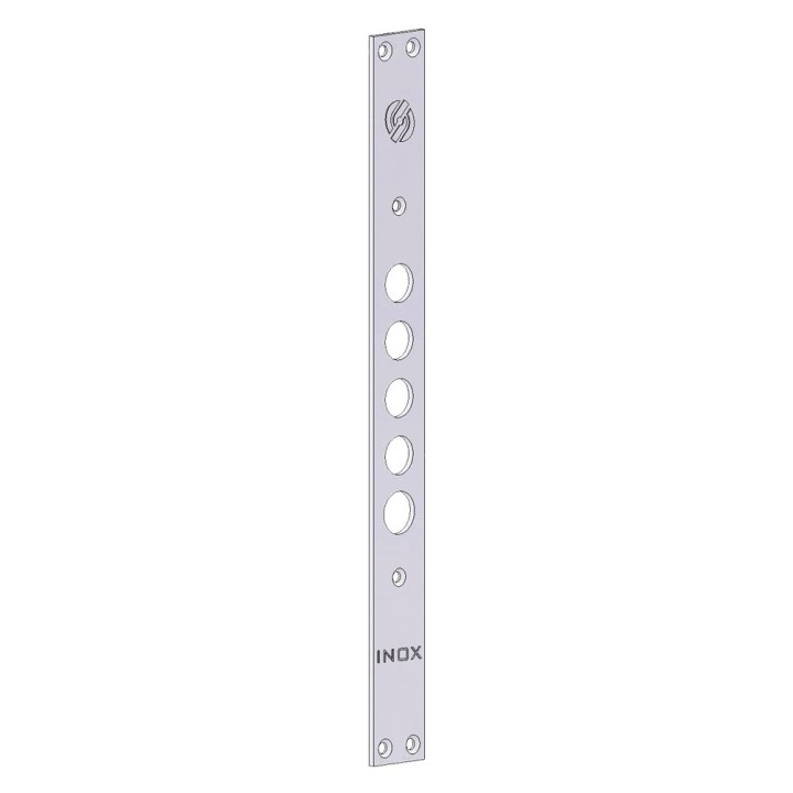 FRONTALE PER SERRATURE PORTE BLINDATE interasse mm 37 - 4 fori
